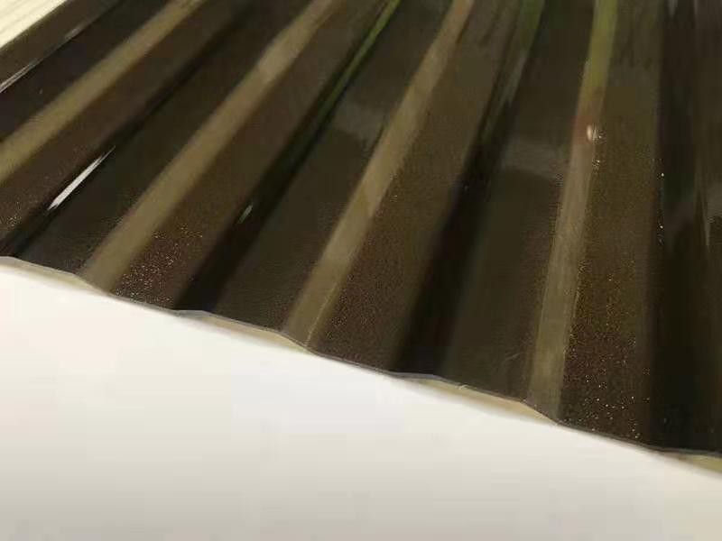Polycarbonate corrugated and forsted sheet 