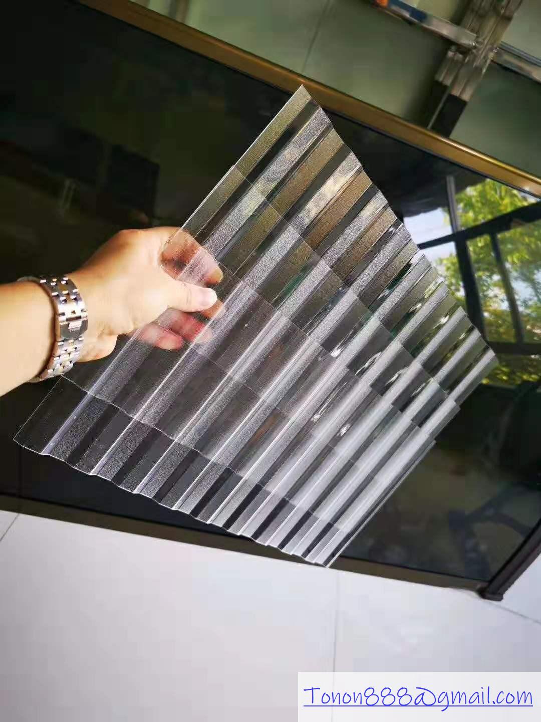 Polycarbonate corrugated and forsted sheet 
